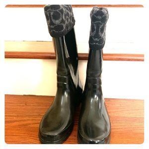 Coach rain boots